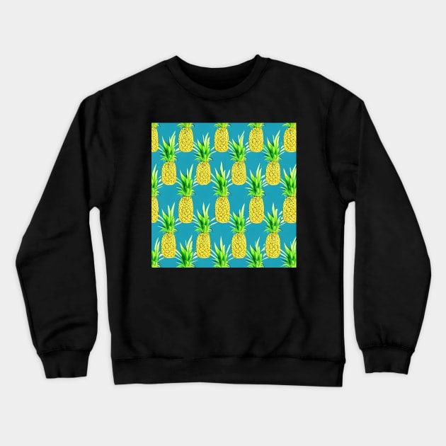 Pineapples Pattern 1 Crewneck Sweatshirt by TrapperWeasel